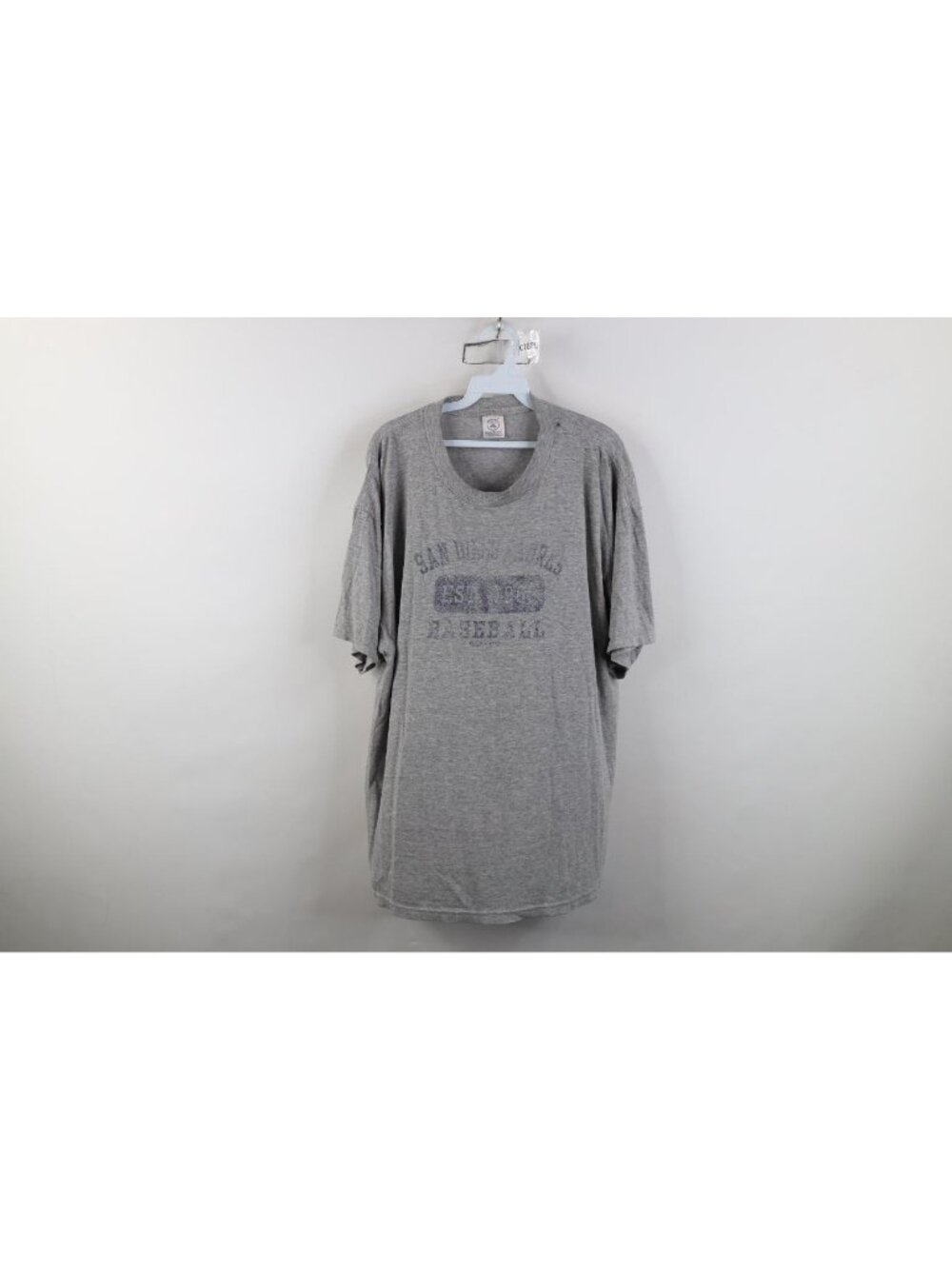 Vintage Y2K 2000 San Diego Padres Baseball T-Shirt Mens Size XL Gray Thrashed